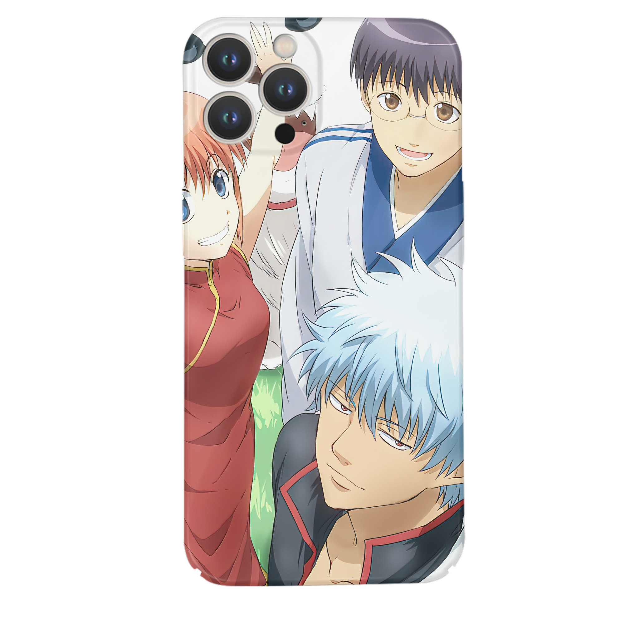 （画像用） ぎんたま 坂田銀時（さかたぎんとき） 神楽 志村新八（しむら しんぱち） GINTAMA Sakata Gintoki Kagura Shimura Shinpachi 【iPhone 14シリーズ対応】ハードケース